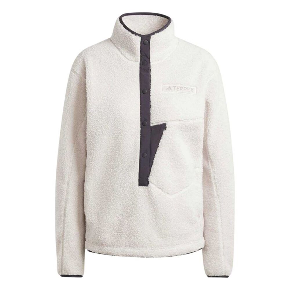 Adidas Womens/Ladies Terrex Xploric High Pile Sweatshirt / Putty